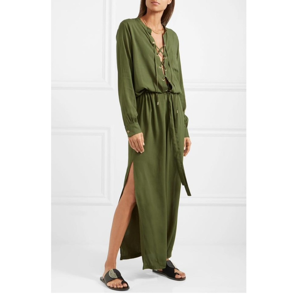 Melissa Odabash  Meghan Lace-up Maxi Dress